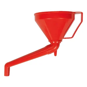 Fuel and Oil Resistant Funnel with Fixed Offset Spout and Filter 160mm